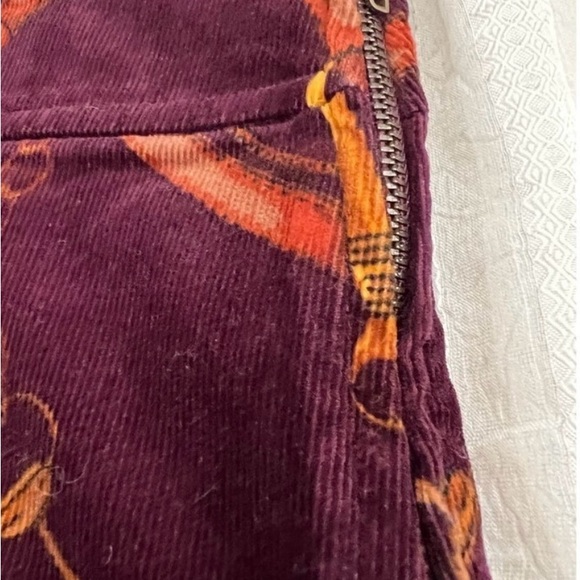 Talbots Skirt Women’s 16 Burgundy Equestrian Horse Corduroy Mini NWT - Picture 4 of 6